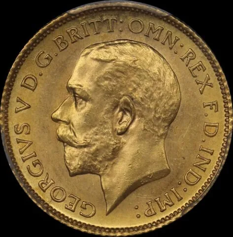 1911 Sydney George V Half Sovereign Choice Unc (PCGS MS63)