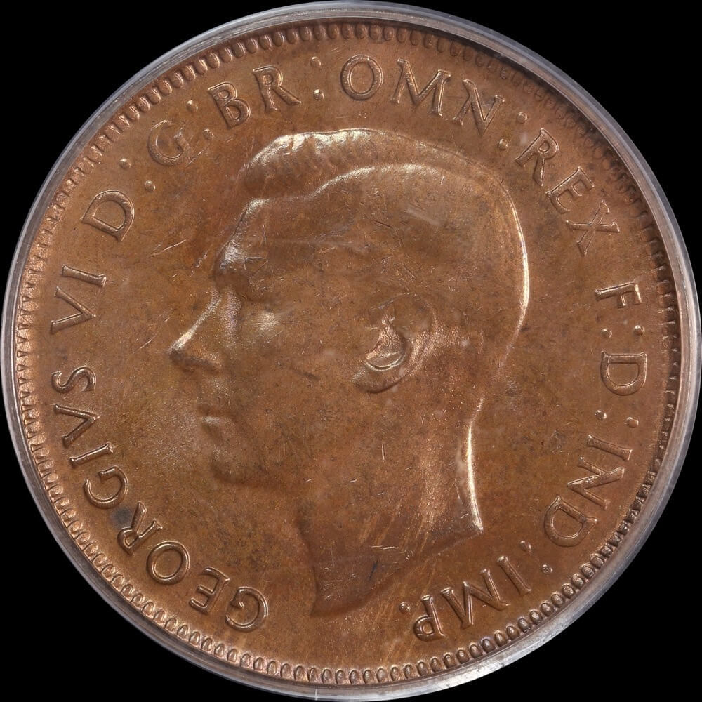 1942-Y Halfpenny PCGS MS63BN