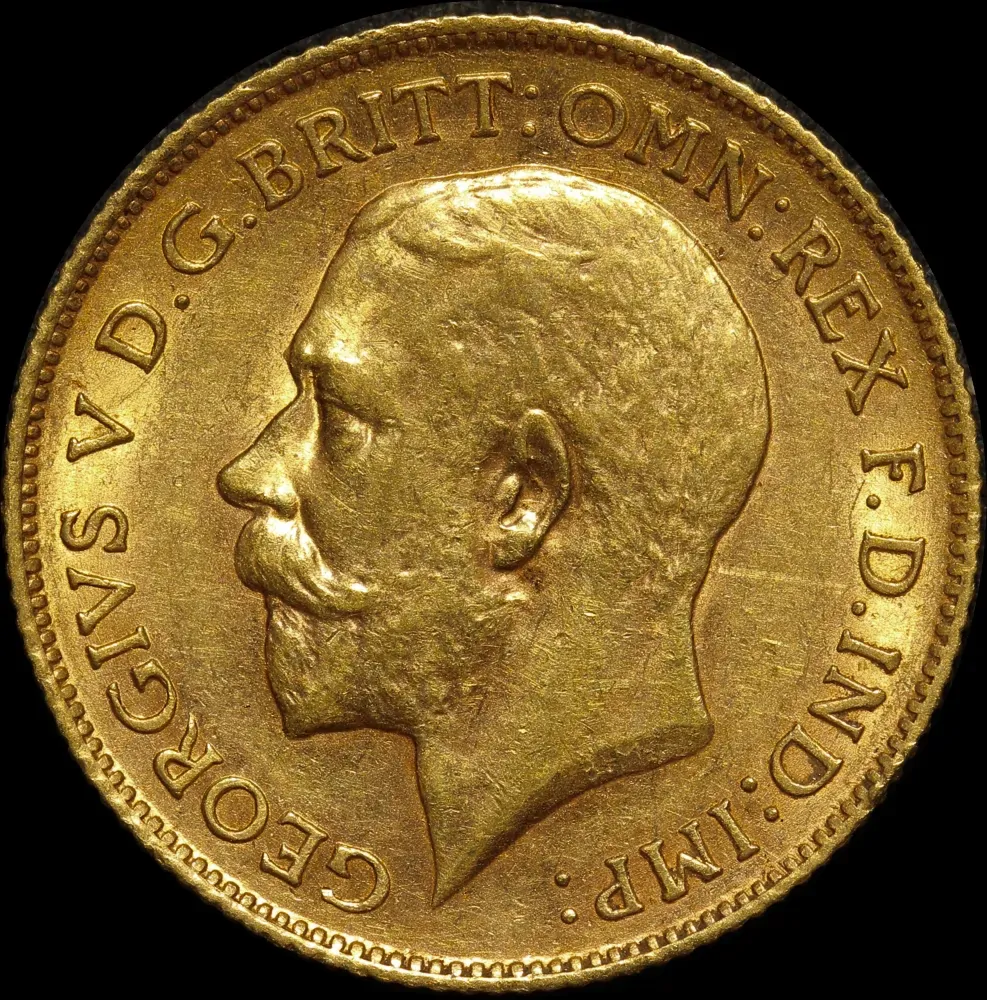 1911 Perth George V Half Sovereign Extremely Fine
