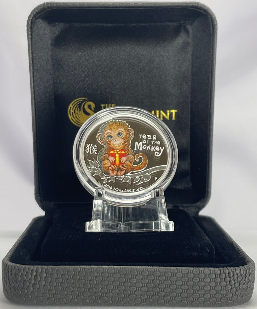 Tuvalu 2016 Silver 50 Cent Proof - Lunar Baby Monkey  product image