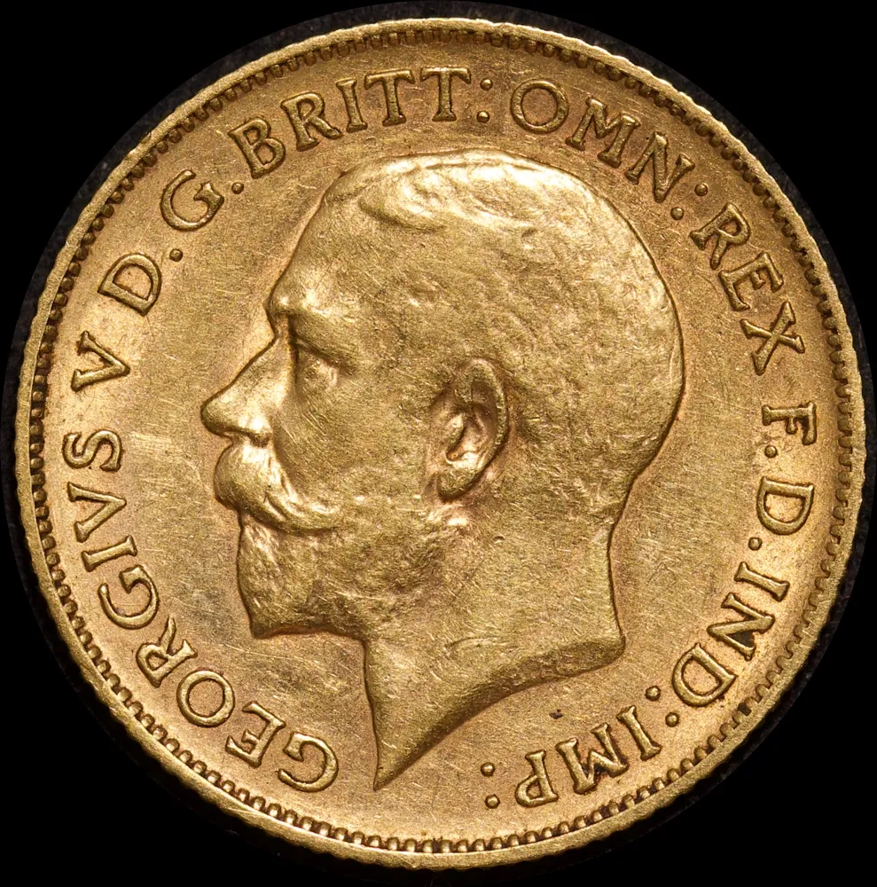 1911 Perth George V Half Sovereign good VF