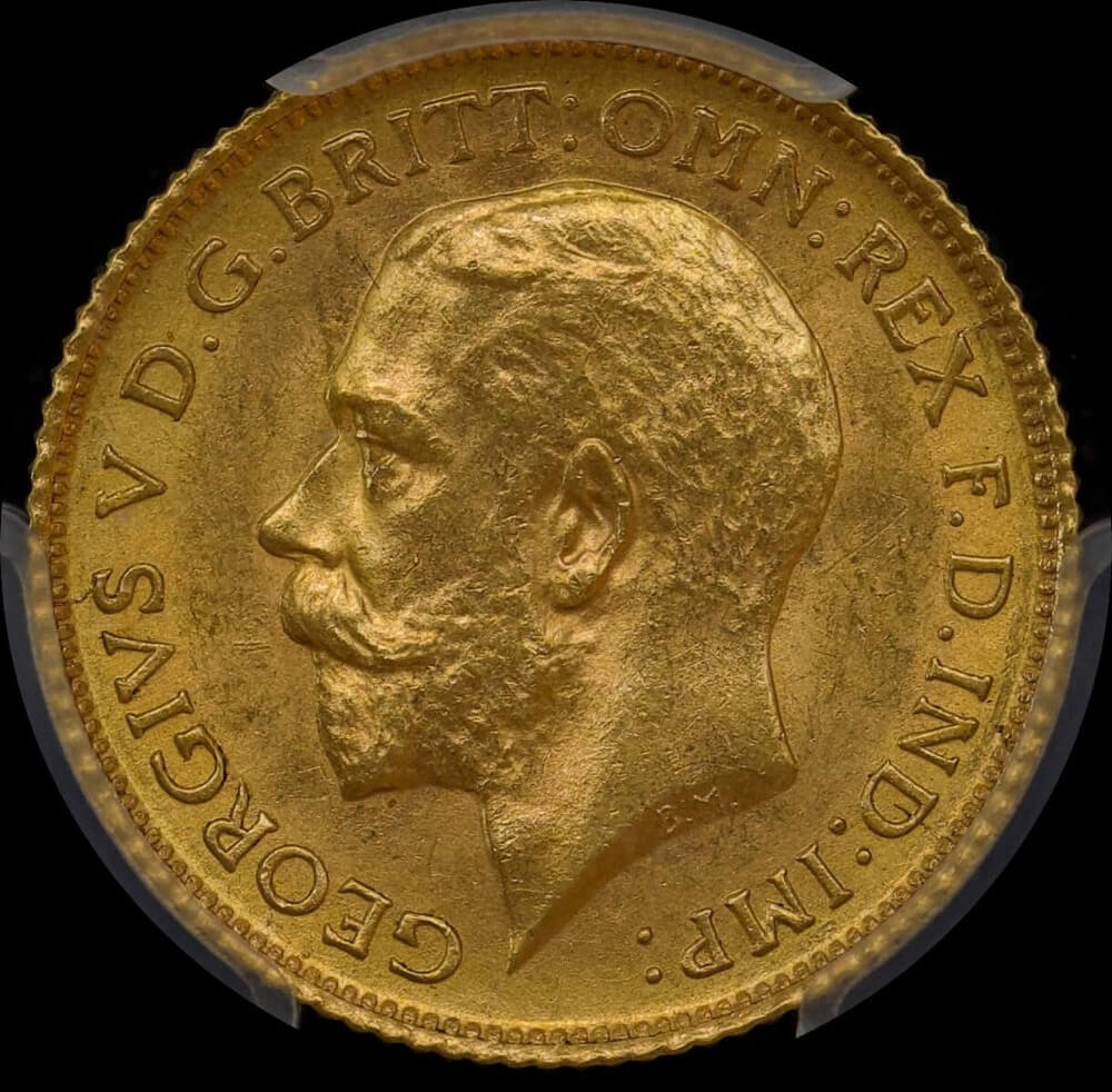 1912 Sydney George V Half Sovereign PCGS MS63