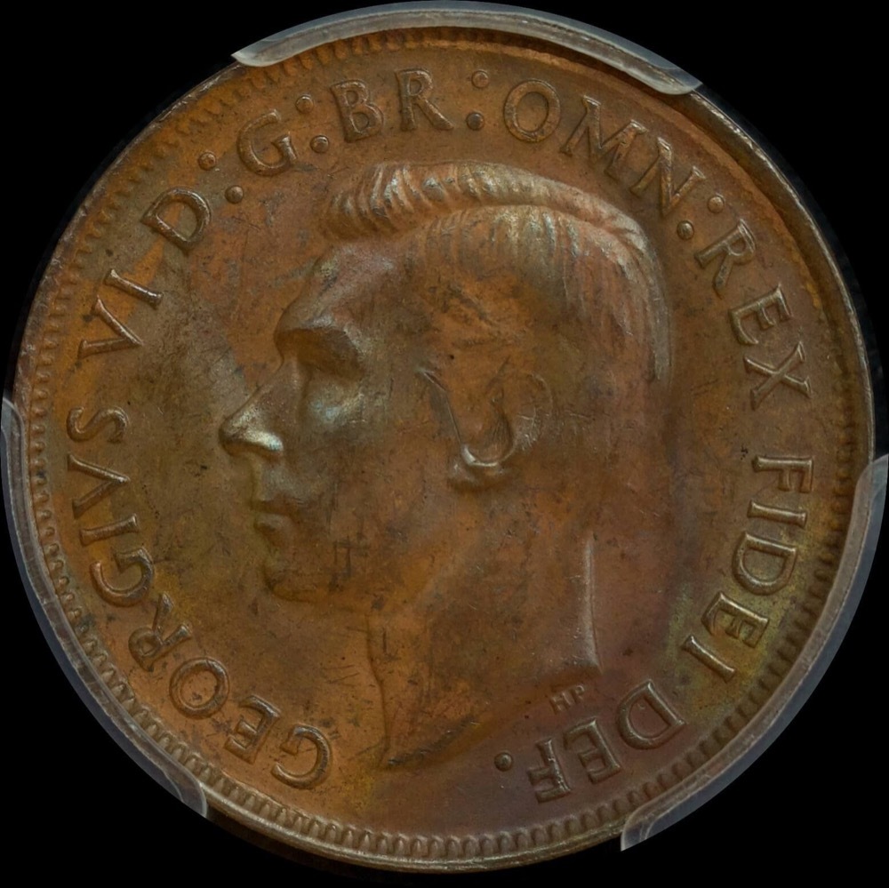 1949-Y Halfpenny PCGS MS63BN