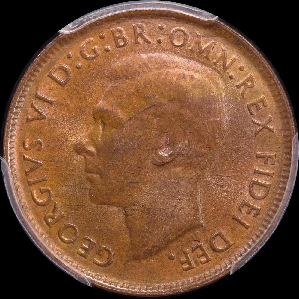 1951-Y Halfpenny Choice Unc (PCGS MS64RB) 