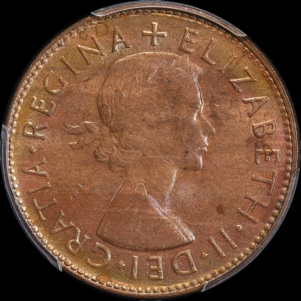 1954-Y Halfpenny Choice Unc (PCGS MS64RB)