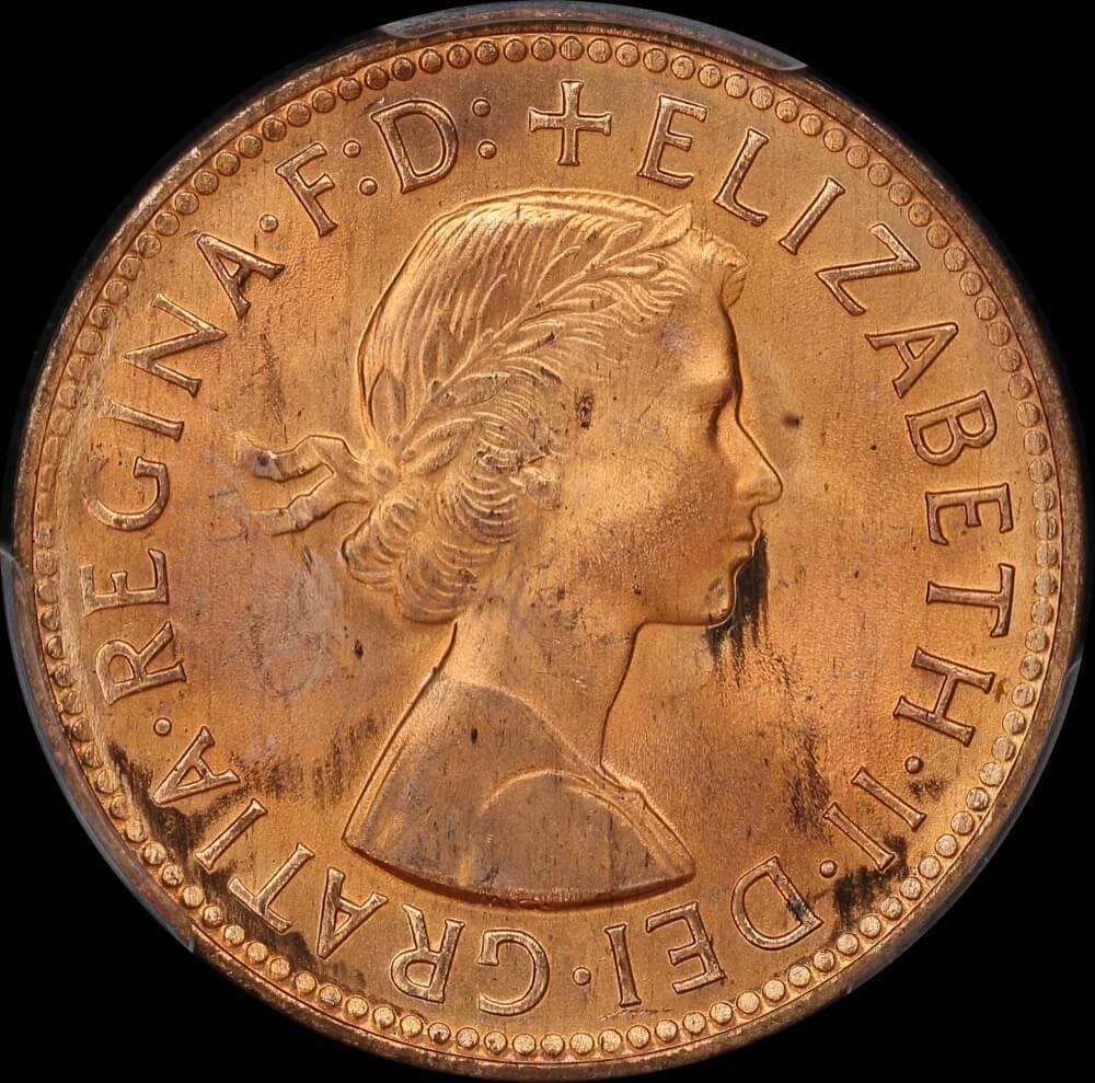 1959 Halfpenny Gem Unc (PCGS MS65RD)