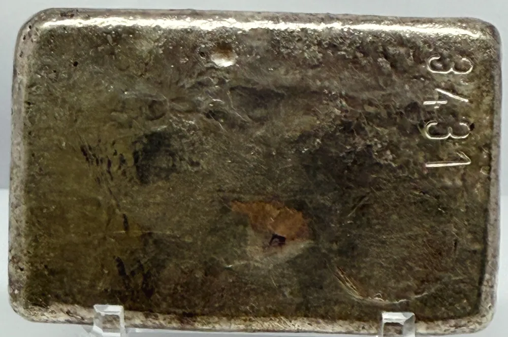 Perth Mint Silver 10 Ounce Vintage Cast Ingot 99.99% Pure 10.33ozt