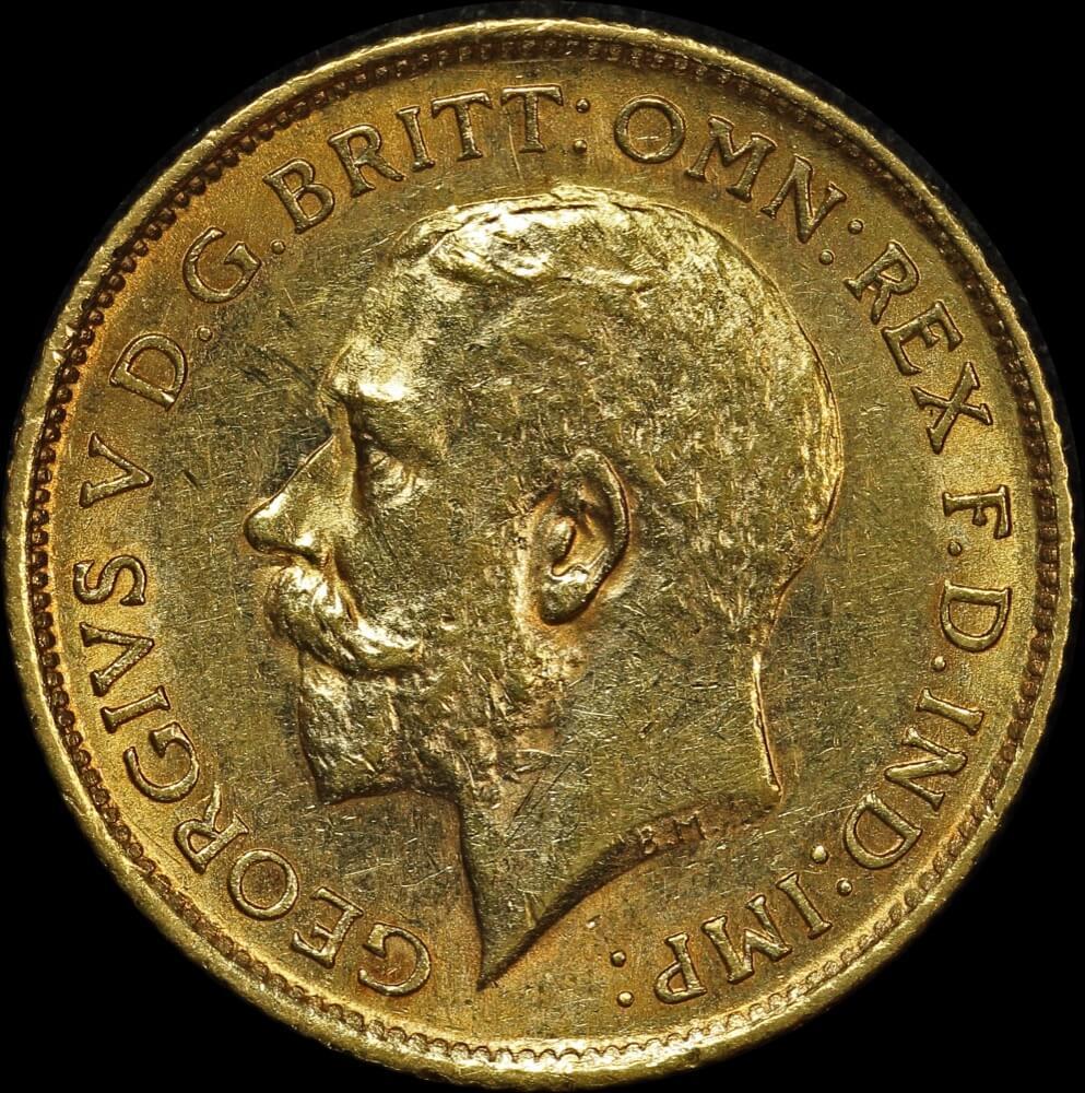 1915 Sydney George V Half Sovereign good EF
