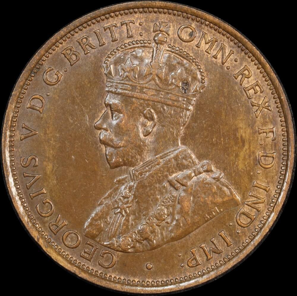 1911 Penny about Unc