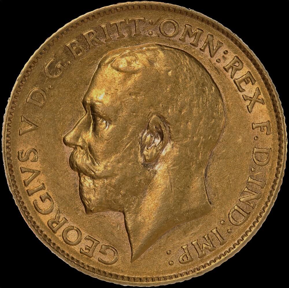 1915 Perth George V Half Sovereign Extremely Fine