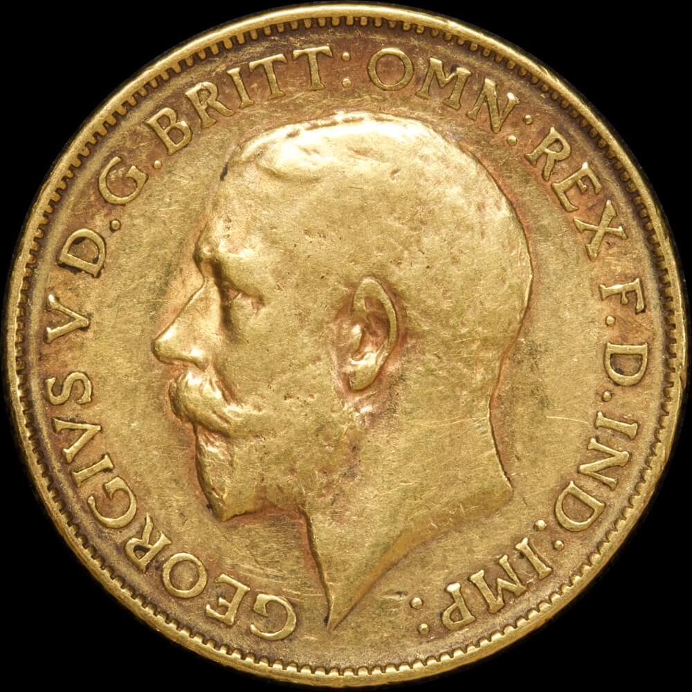 1915 Perth George V Half Sovereign good VF