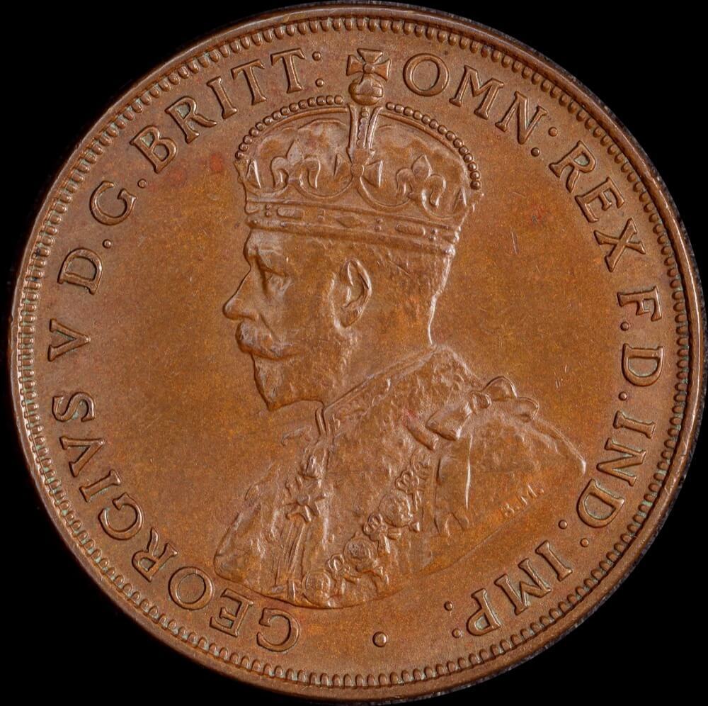 1917-I Penny about Unc