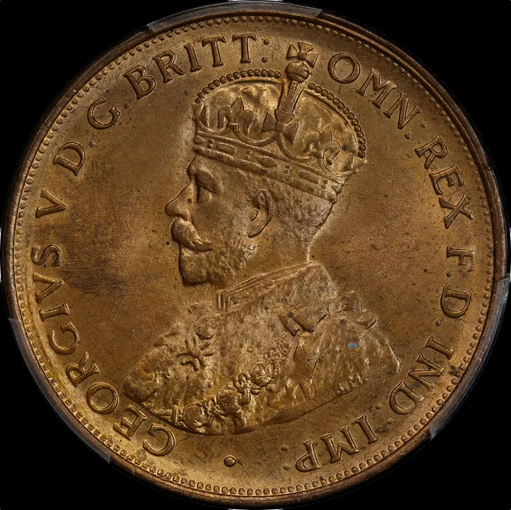 1919 Penny Dot Below Choice Unc (PCGS MS64RB)