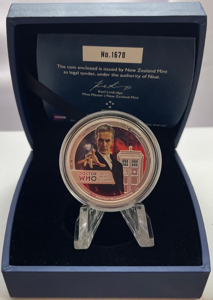 Niue 2015 Silver 1 Dollar Proof Coin Dr Who Twelfth Doctor product image