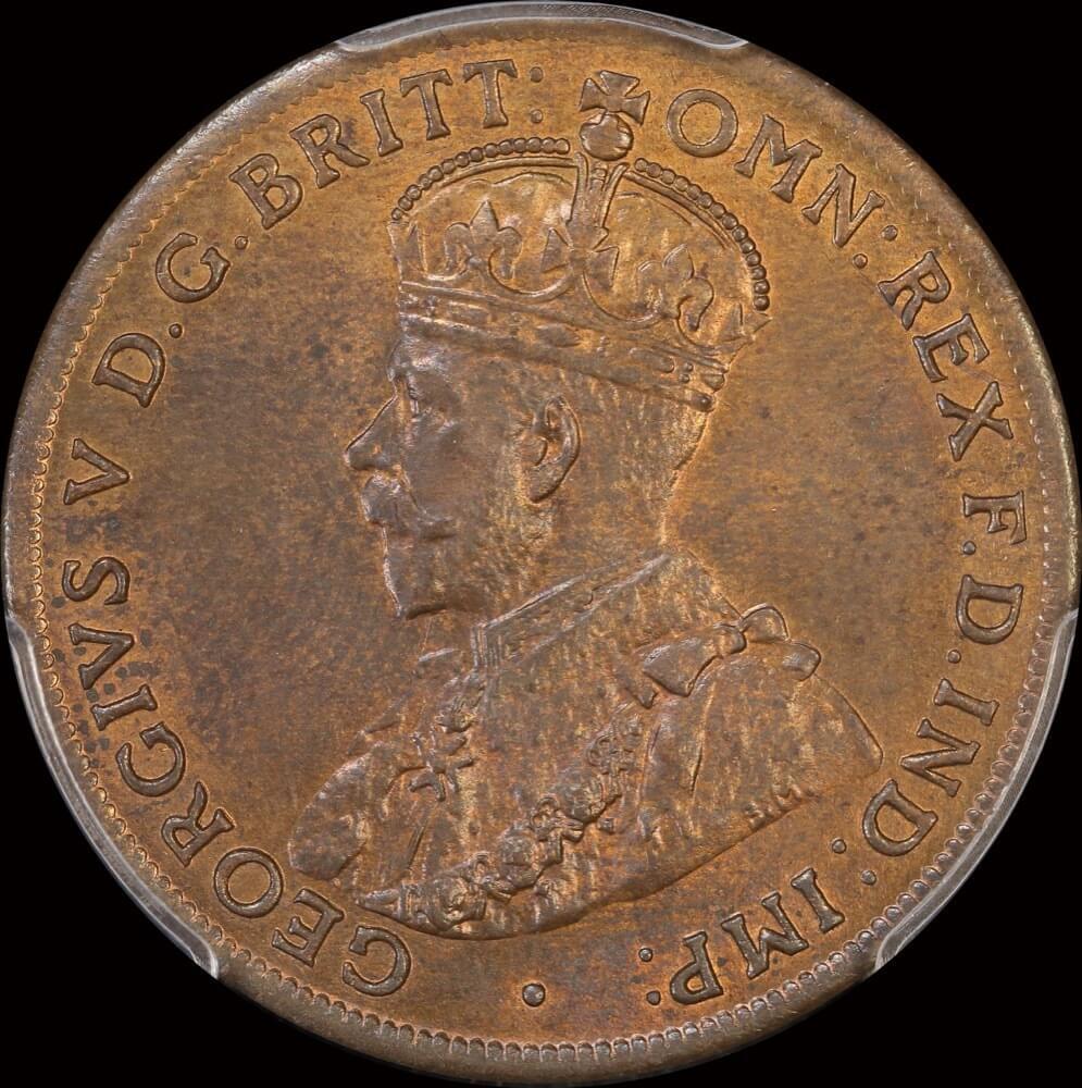 1920 Penny Dot Above Bottom Scroll Indian Obverse Choice Unc (PCGS MS64RB)