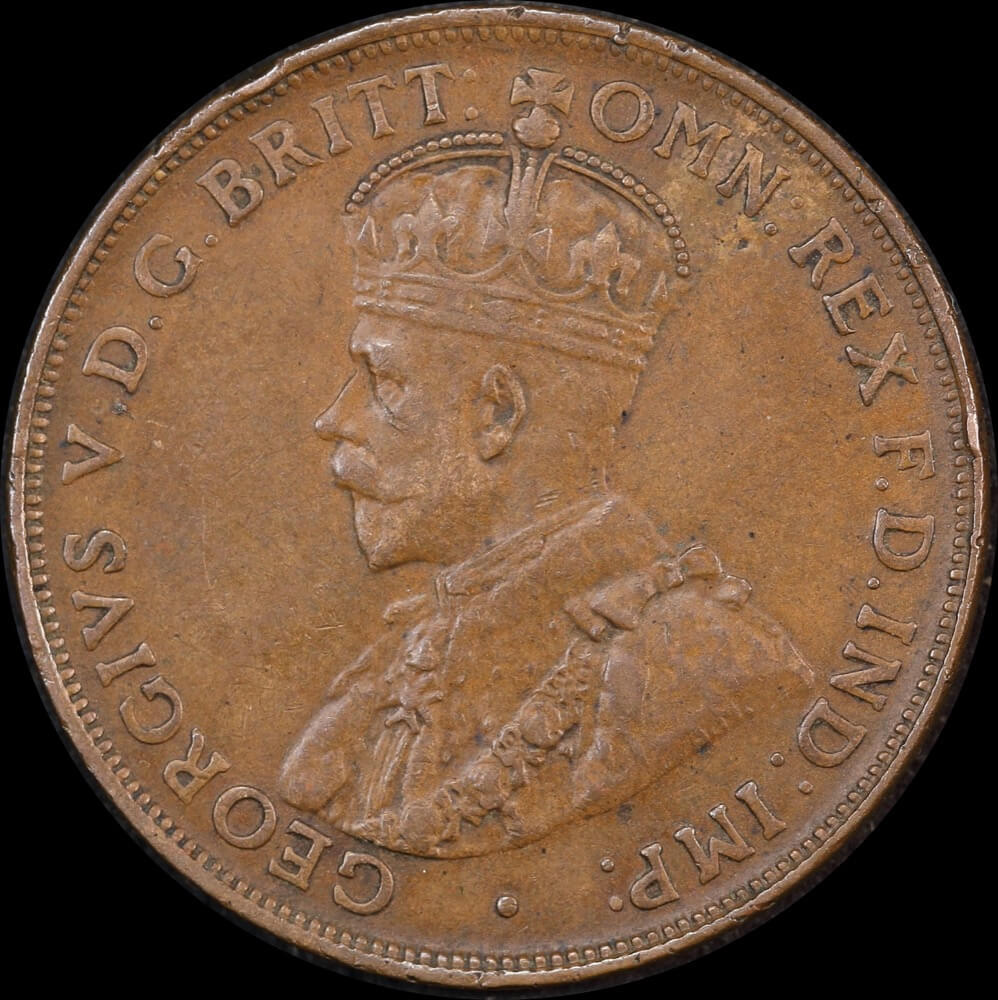 1920 Penny Dot Below Indian Obverse good VF