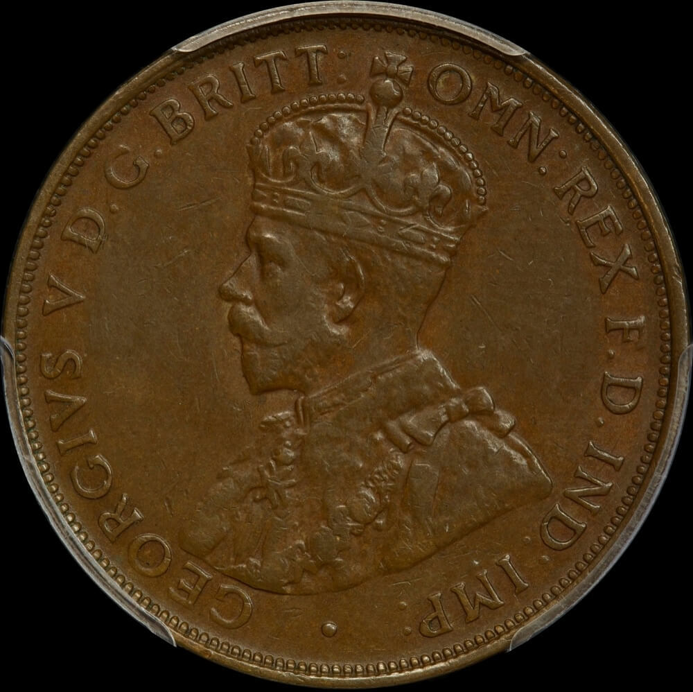 1920 Penny Dot Below Bottom Scroll London / English Obverse PCGS XF45