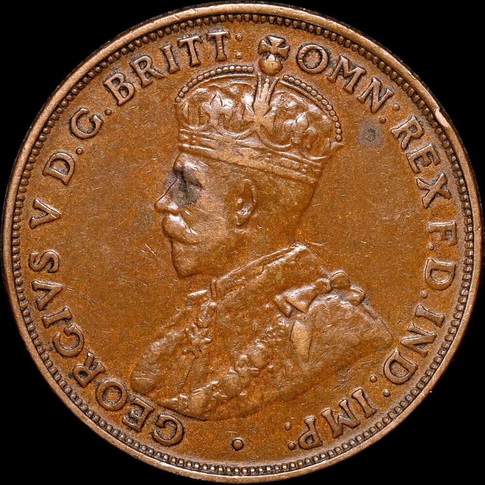 1920 Penny Double Dot about VF