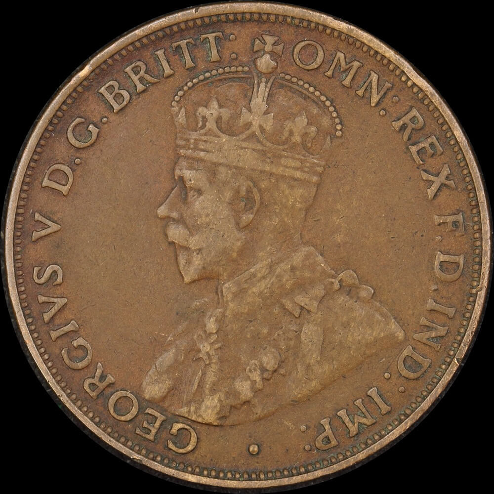 1920 Penny Double Dot Good Fine