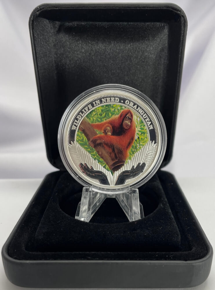 Tuvalu 2011 Silver 1oz Proof Coin Wildlife in Need Orangutan product image