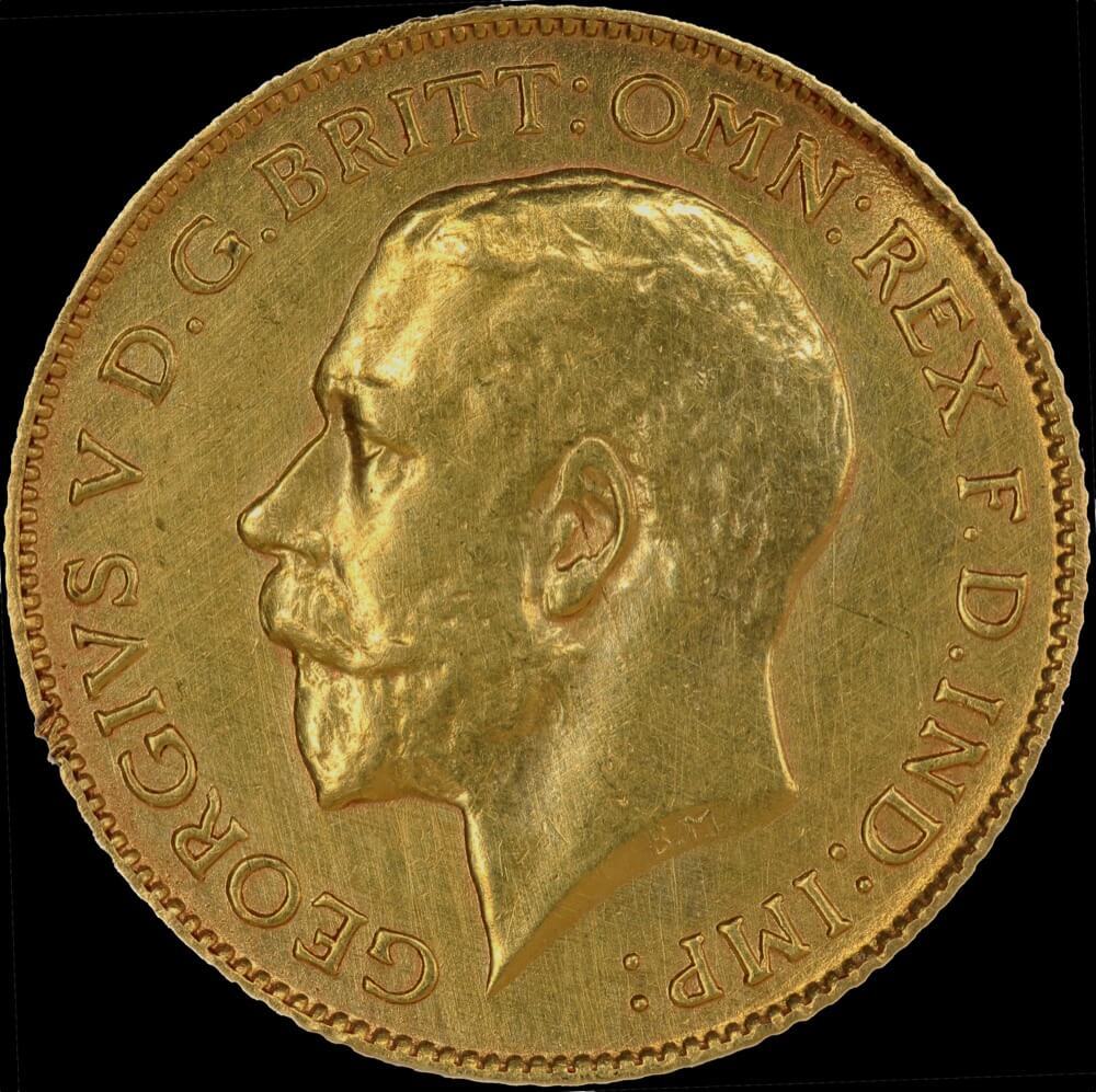 1918 Perth George V Half Sovereign good VF