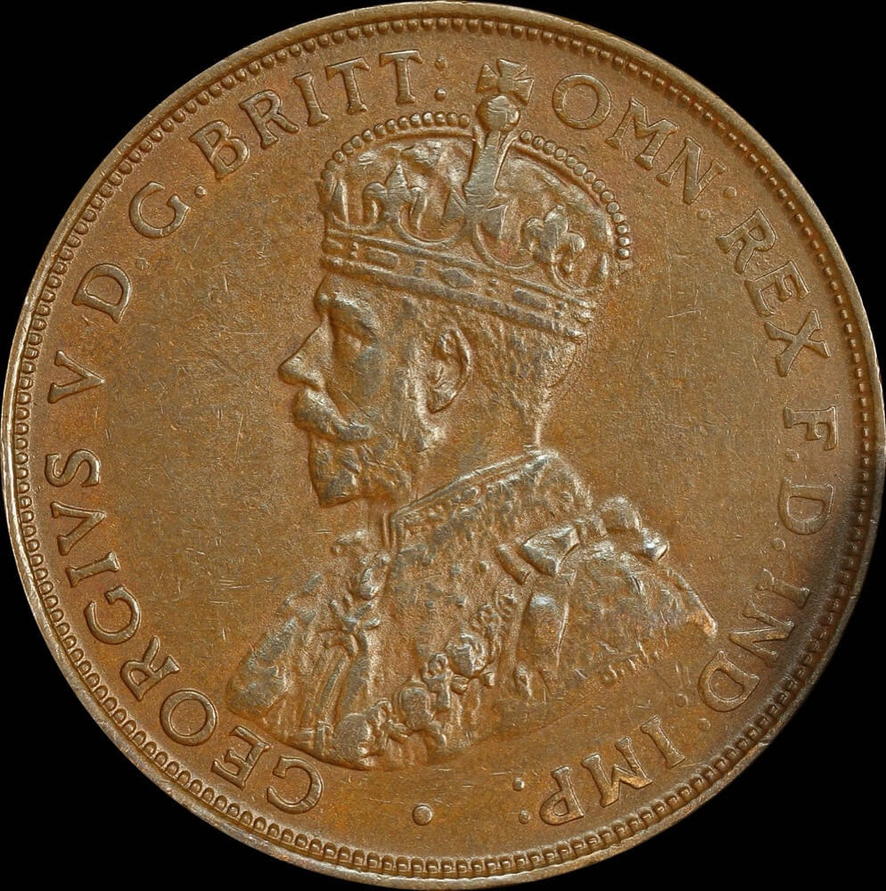 1922 Penny Extremely Fine Sterling & Currency
