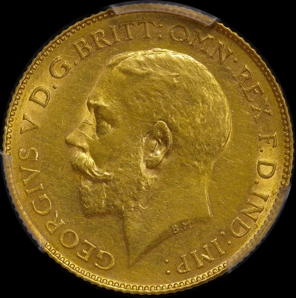 1918 Perth George V Half Sovereign PCGS MS61