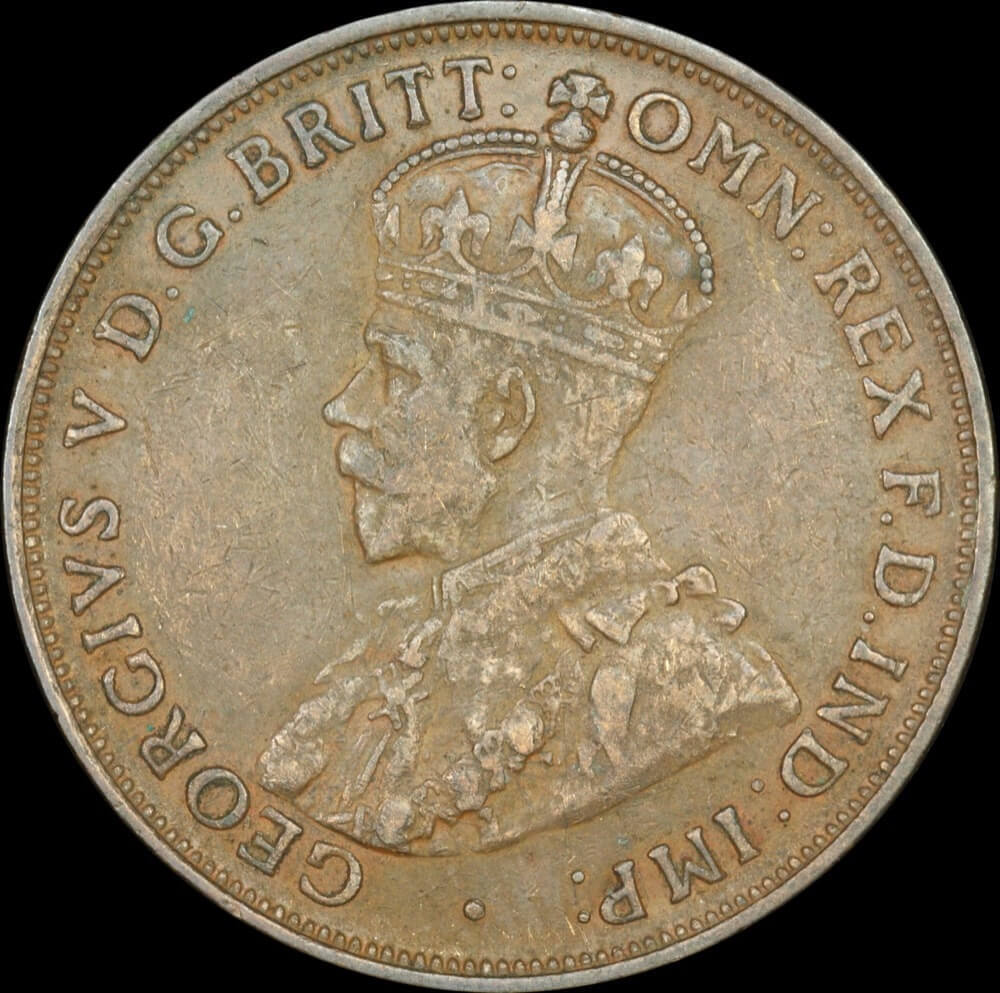 1922 Penny Perth Indian Obverse PCGS XF40