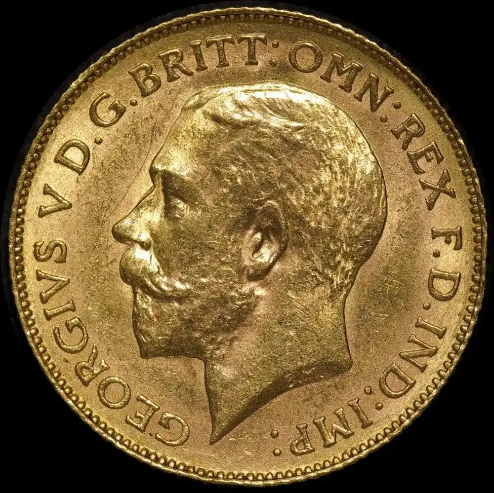 1918 Perth George V Half Sovereign PCGS MS61