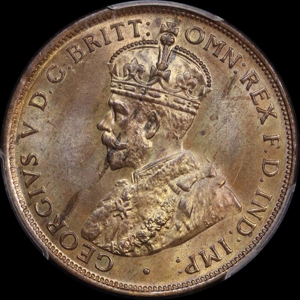 1925 Penny Choice Unc (PCGS MS63RB) Ex Borg Collection