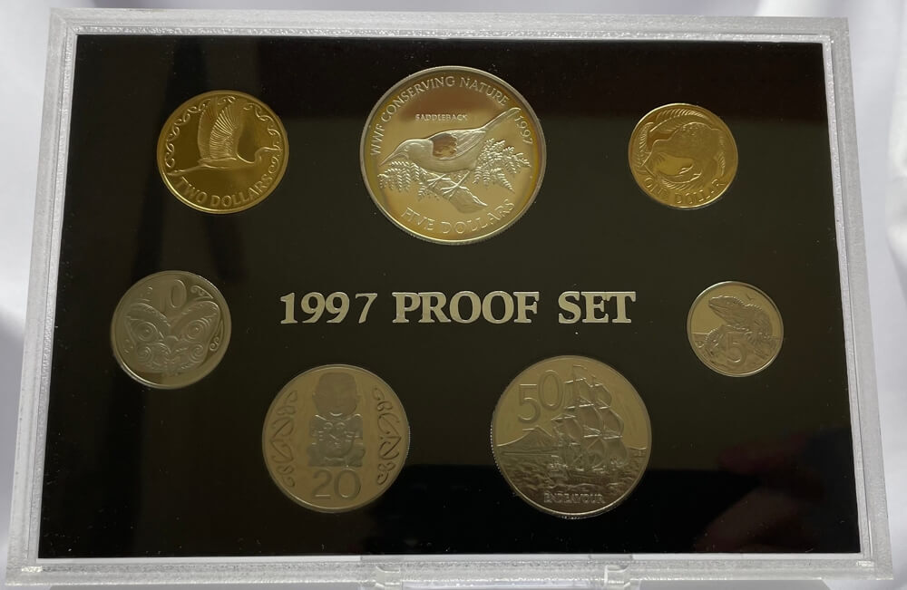 New Zealand 1997 Proof Coin Set - Saddleback (Tieke) product image