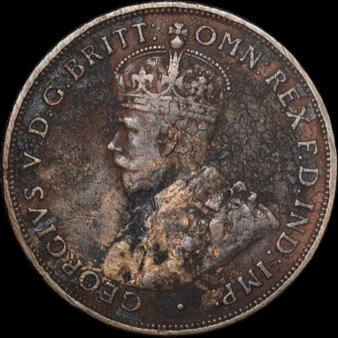 1930 Penny PCGS Genuine (VF Details)