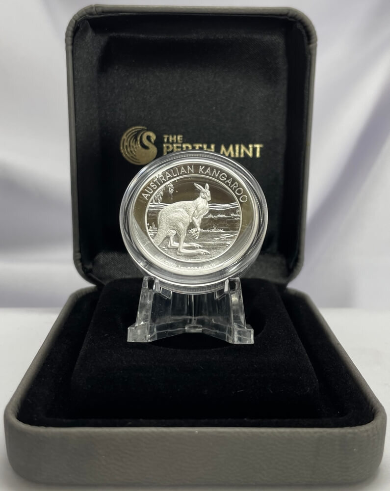 2013 Silver 1oz High Relief Proof Coin Australian Kangaroo product image