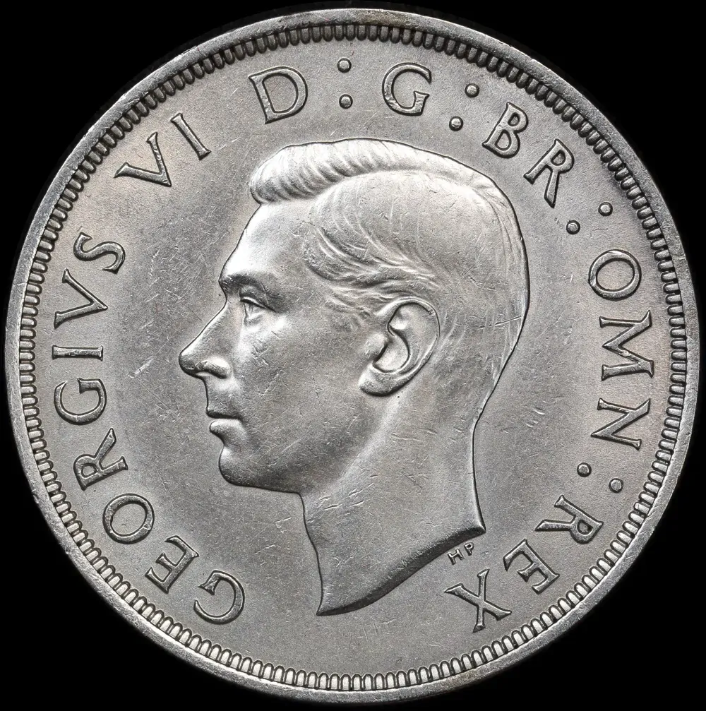 1937 Silver Crown George VI S#4078 good EF product image
