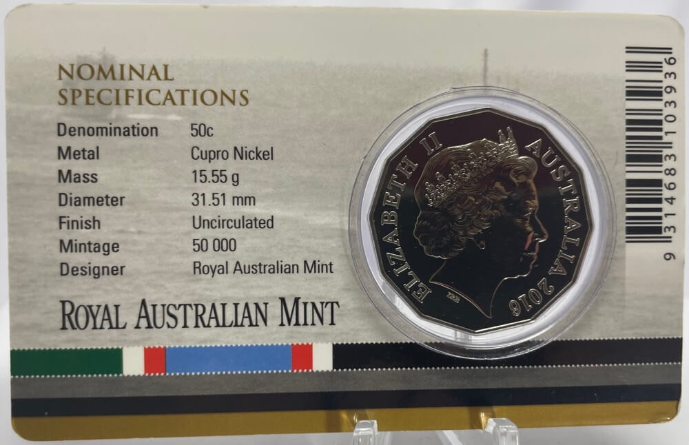 2016 Coloured 50 Cent Uncirculated Coin Gulf Wars product image