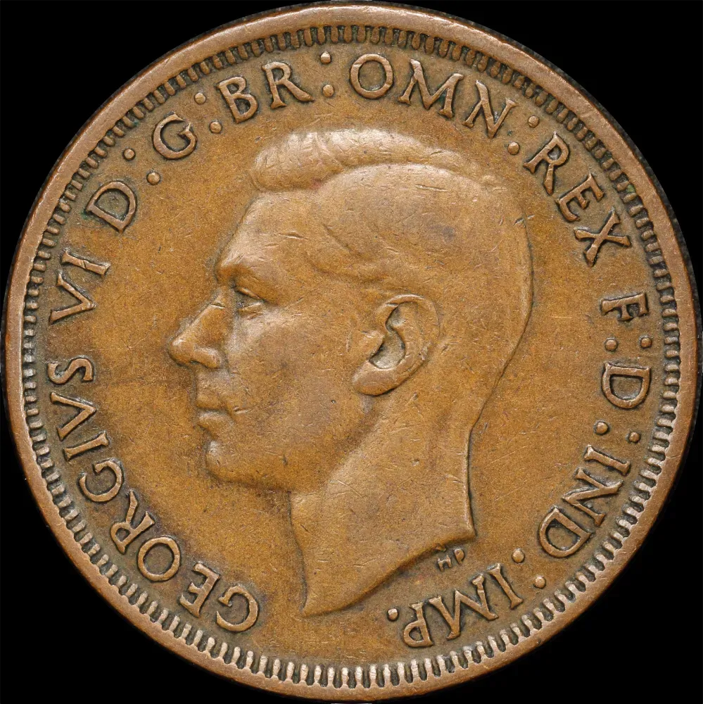1942-I Penny Missing Mintmark Very Fine