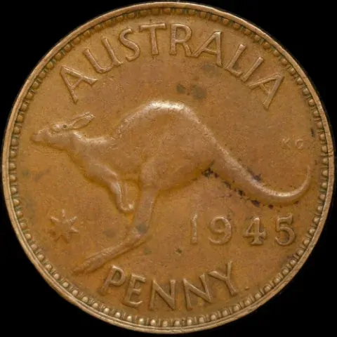 1945-Y Penny Double Sided - Tails good VF