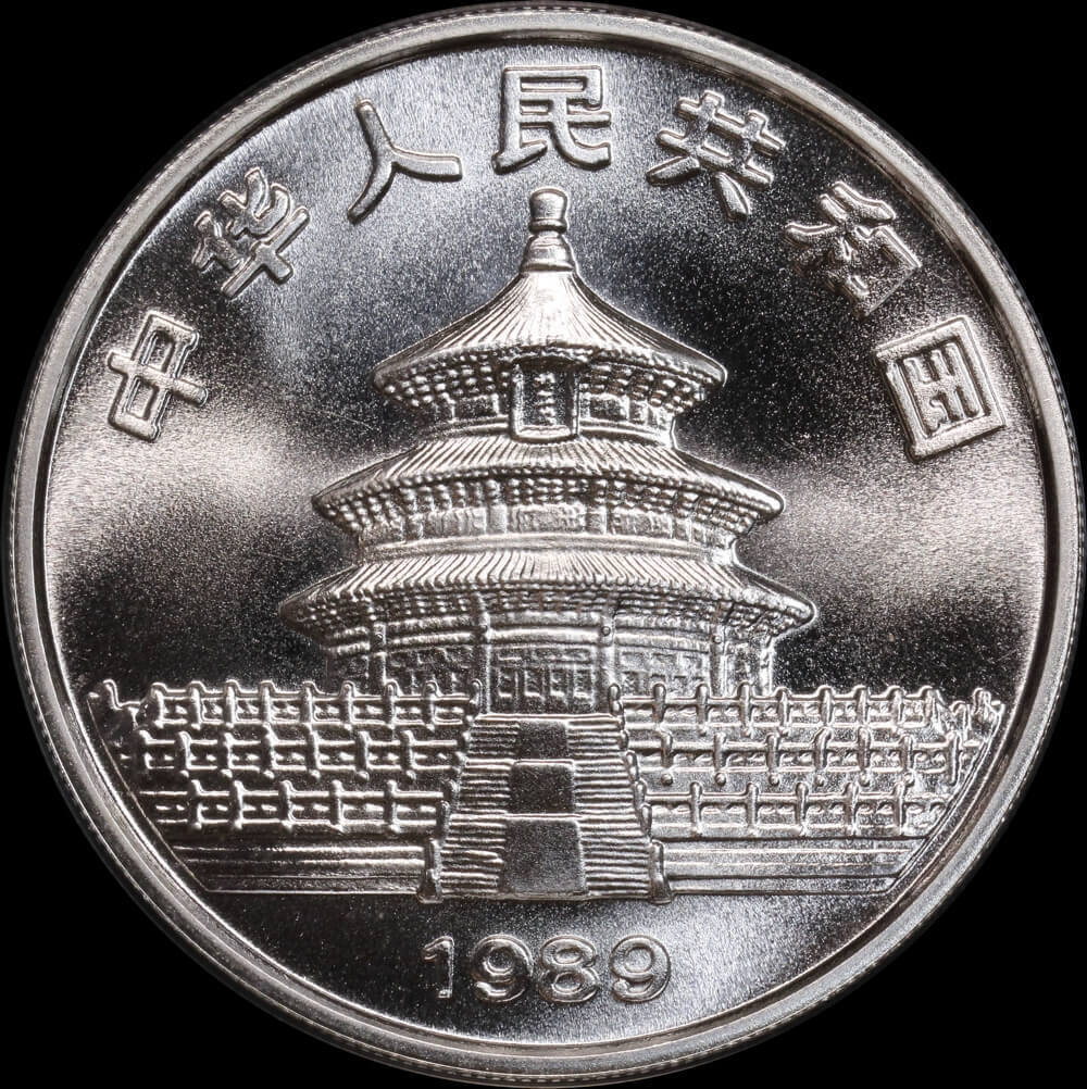China 1989 Silver 1oz 10 Yuan Panda product image
