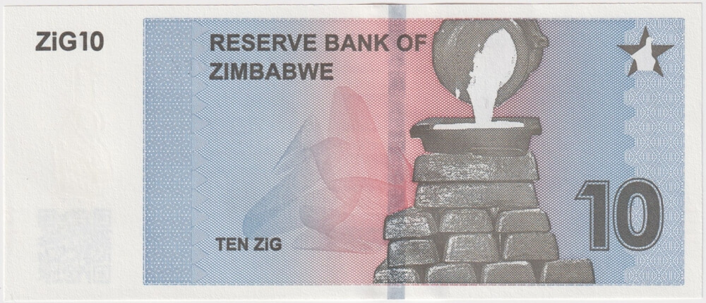 Zimbabwe 2024 10 ZiG P#110 Uncirculated product image