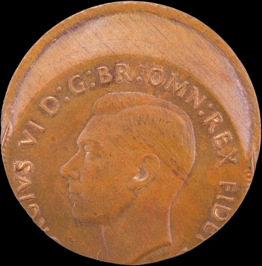 1952 Penny 8mm Offstrike Error good EF product image