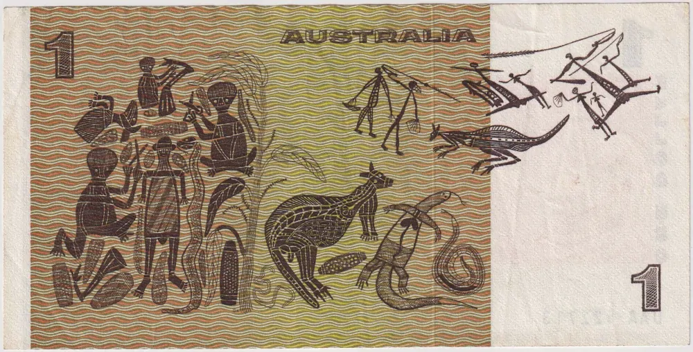 1979 $1 Note Knight/Stone R77 Simultan Print Error