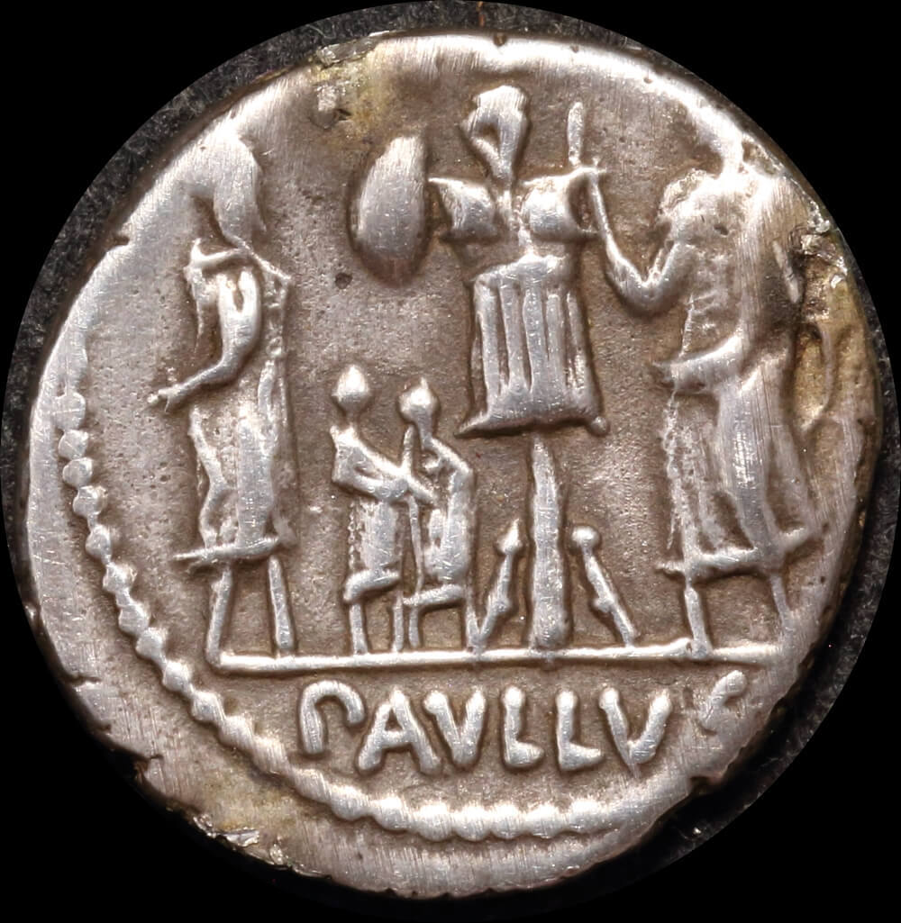 Ancient Rome (Republic) 62BCE Lepidus Paullus Denarius RRC 415/1 good VF