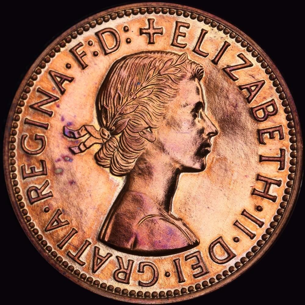 1955 Melbourne Proof Penny about FDC