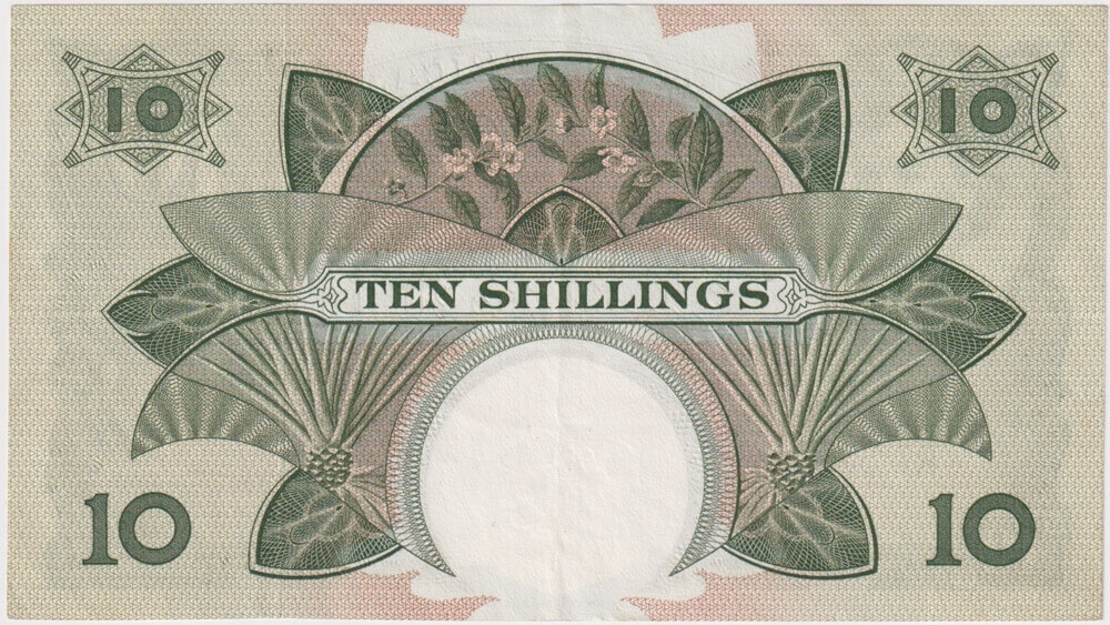 East Africa 1958 10 Shillings Pick#38 good EF product image