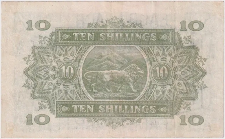 East Africa 1943 10 Shillings Pick#30b PCGS EF40 product image