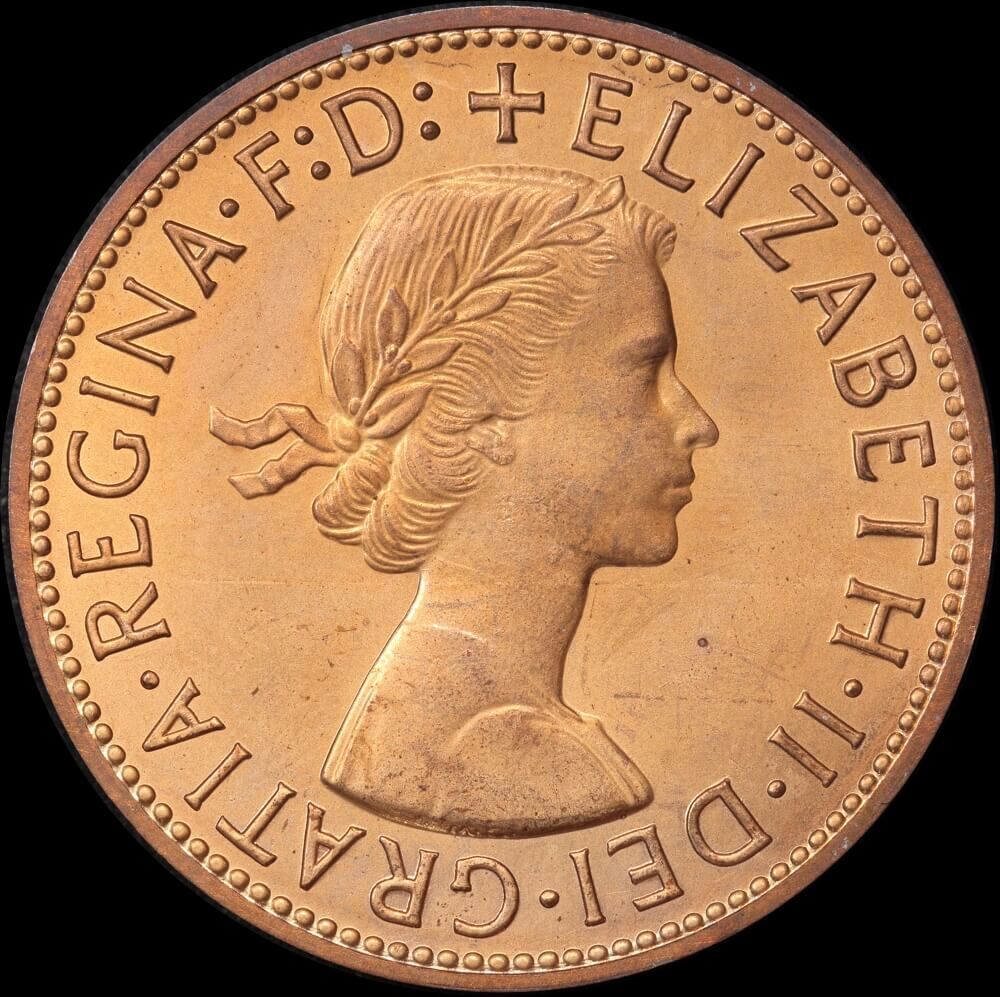 1959 Perth Proof Penny about FDC