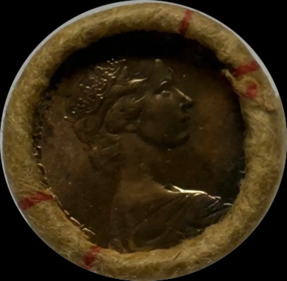 1973 One Cent RAM Mint Roll Heads Heads