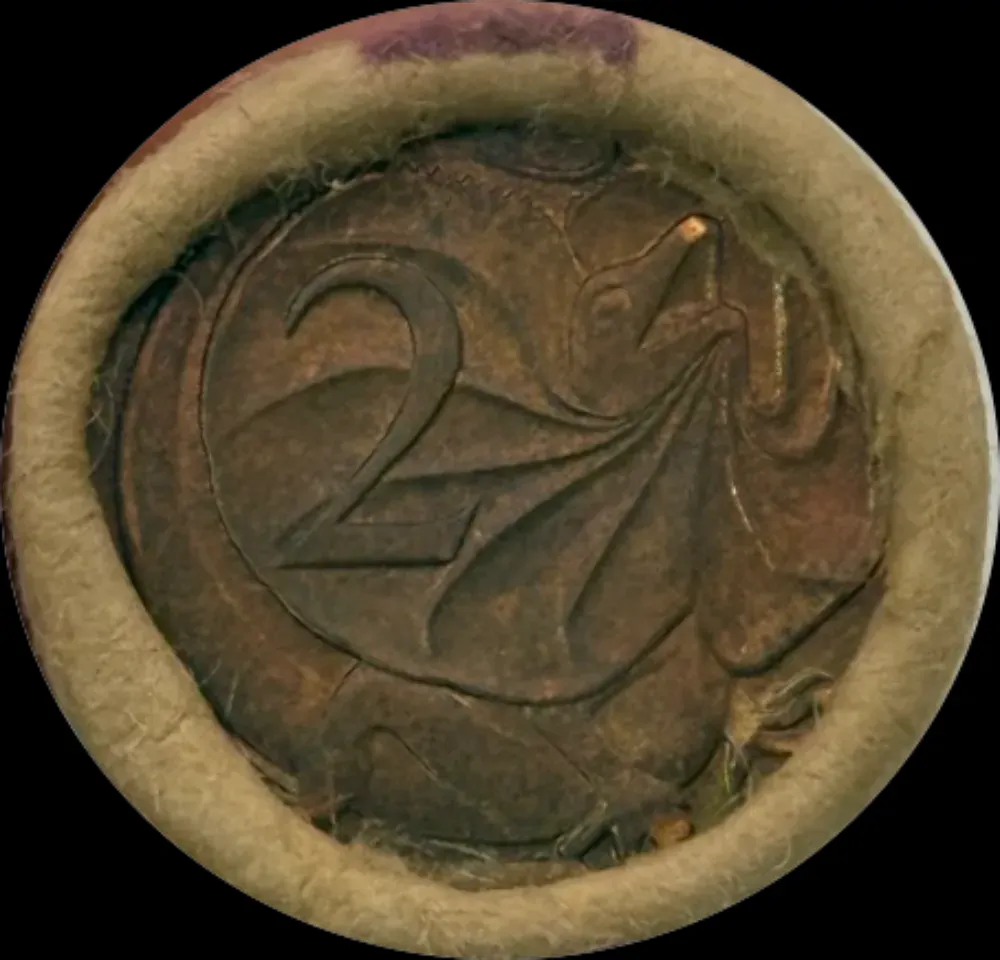 1974 2 Cent RAM Mint Roll Heads Tails