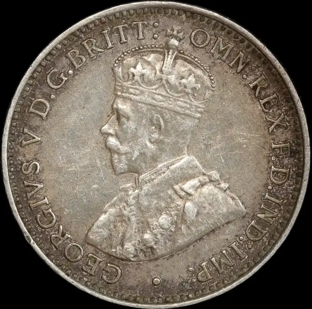 1912 Threepence about EF
