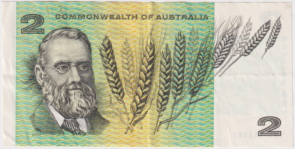 1968 $2 Note Coombs/Randall FPS Last Prefix R82L about EF